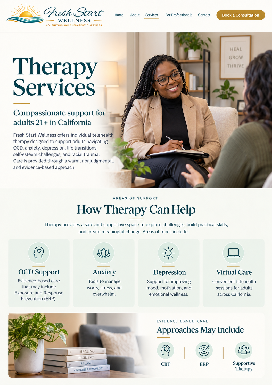 Therapy Services — Fresh Start Wellness